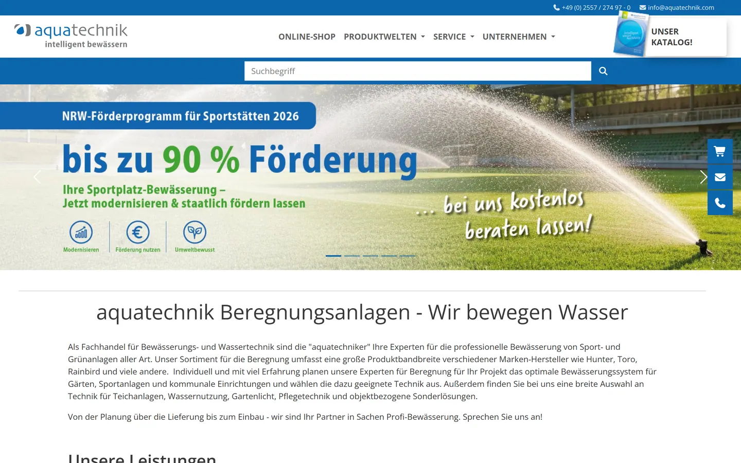 Screenshot der Website von Manotura GmbH & Co. KG