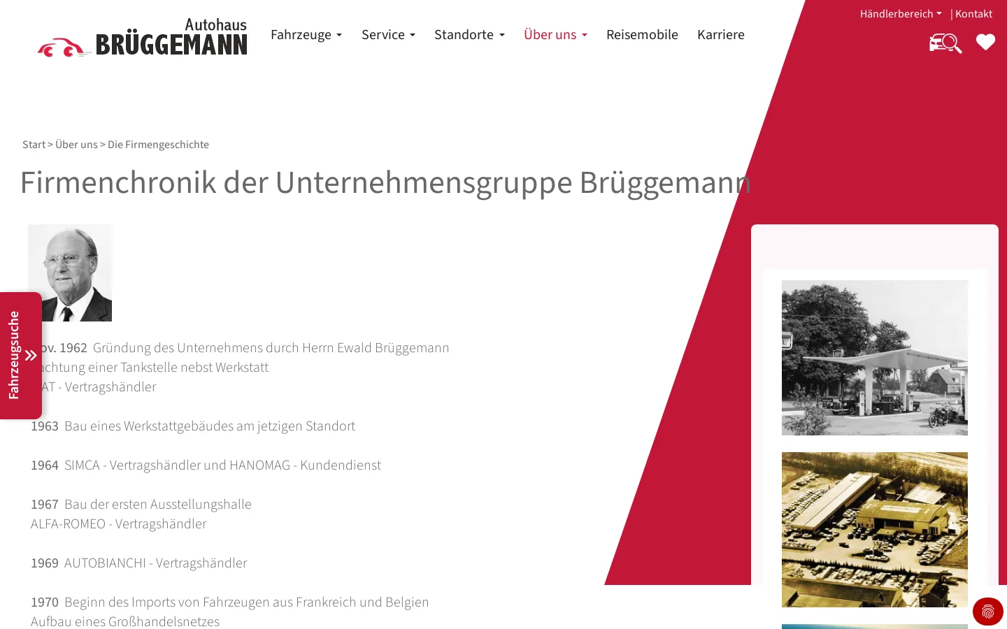Firmenchronik des Autohauses Brüggemann